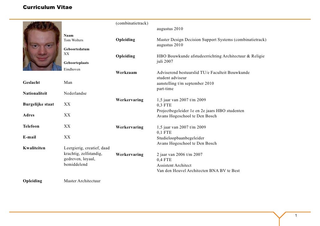 cv tom wolters