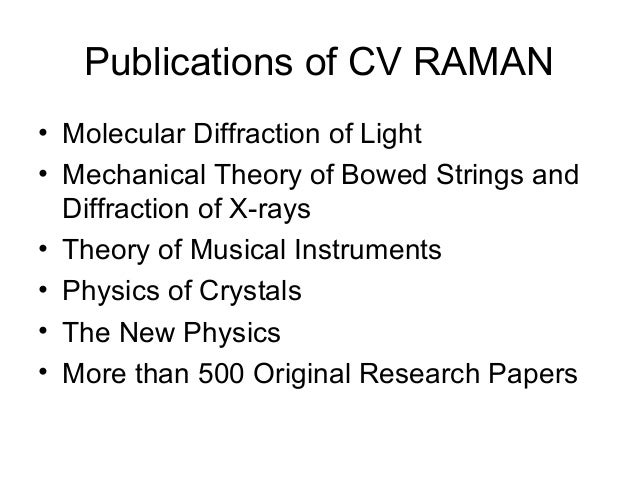 Cv Raman