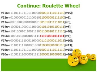 66
Continue: Roulette Wheel
V11n=(111011101101110000100011111011110)(v15);
V12n=(010000000101100010110000001111100)(v9);
V13n=(000101000010010101001010111111011)(v6);
V14n=(100001100001110100010110101100111)(v8);
V15n=(101110010110011110011000101111110)(v20);
V16n=(100110100000001111111010011011111)(v1);
V17n=(000001111000110000011010000111011)(v10);
V18n=(111011111010001000110000001000110)(v13);
V19n=(111011101101110000100011111011110)(v15);
V20n=(110011110000011111100001101001011)(v16);
 