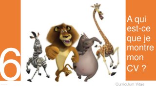 Curriculum VitaeMenu 601
A qui
est-ce
que je
montre
mon
CV ?
 