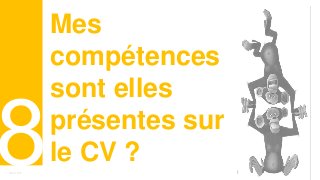 Curriculum VitaeMenu 801
Mes
compétences
sont elles
présentes sur
le CV ?
 