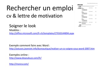 Curriculum VitaeMenu 211
Je réfléchis et
j’écris
sur
mes intérêts
personnels!
préparation
 