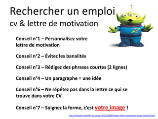Curriculum VitaeMenu 304
Le métier et le poste, que
je recherche, sont les 2
premières clés.
 