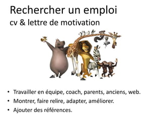 Curriculum VitaeMenu 901
STOPEst-ce que j’ai bien
lu l’annonce,
visité le site WEB de l’entreprise,
analysé le poste?
 