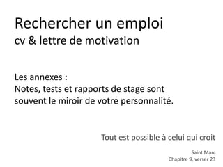Curriculum VitaeMenu 304
Foot - Gardien de but
Foot - Défenseur et libéro
Baby sitting - diplômé croix rouge
Gamer MMO
Fitness 3* par semaine
Judo ceinture marron
Service Mc Do
Comité association cosplay
Danse Hip Hop et Voguing
Cornet Alto
…
expériences
RENDRE VISIBLES MES LOISIRS
 