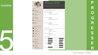 Curriculum VitaeMenu 501
P
R
O
G
R
E
S
S
E
R
modèles
 