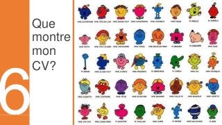 Curriculum VitaeMenu 601
Que
montre
mon
CV?
 