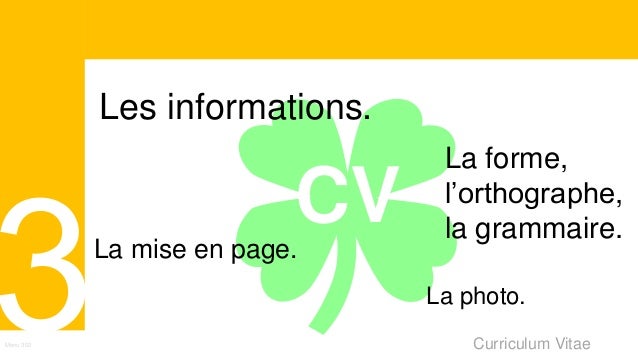 Cv rechercher un emploi