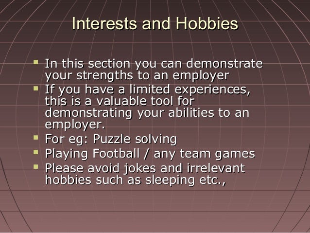 cv resume and bio data hobbies for marriage biodata