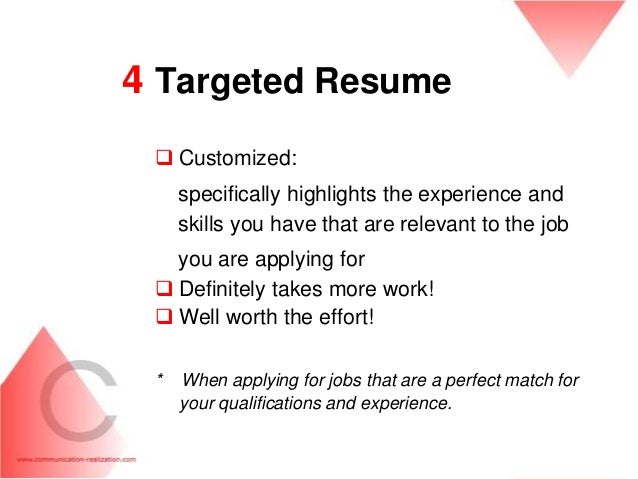 targeted resumes