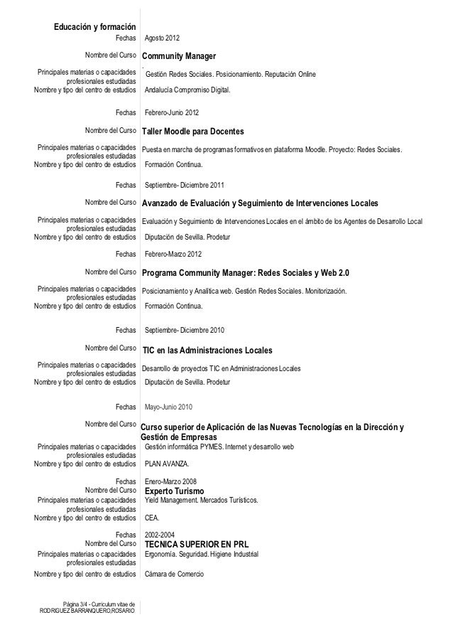 Curriculum vitae examples pdf image