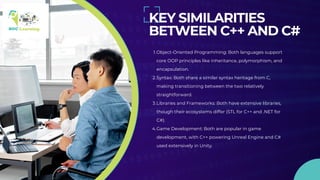 C++ vs. C# Key Differences Every Developer Should Know | PPT