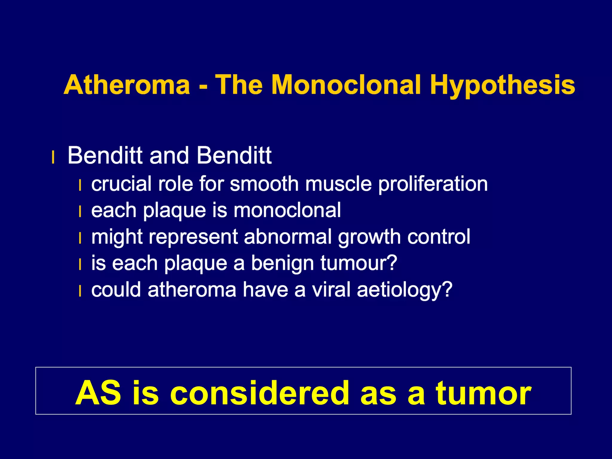 AS is considered as a tumor
 