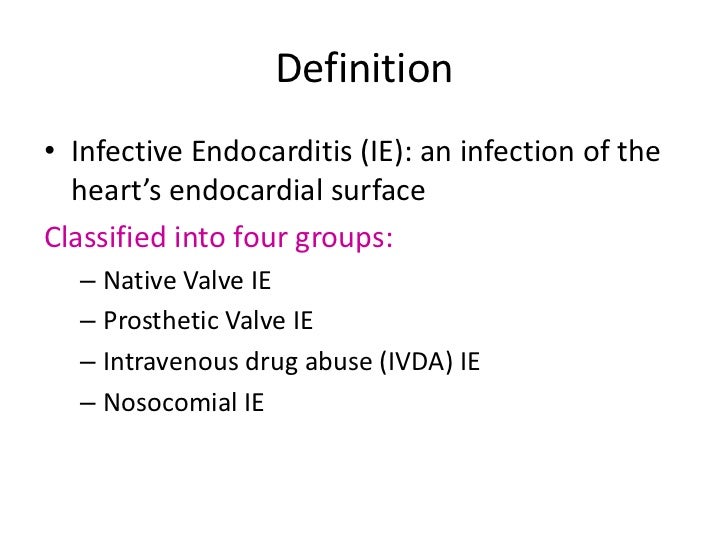 Infective Endocarditis