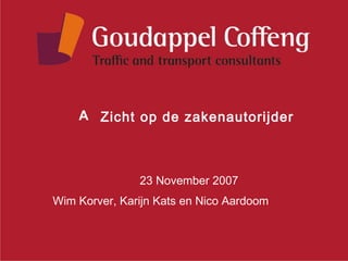 [object Object],23 November 2007 Wim Korver, Karijn Kats en Nico Aardoom 