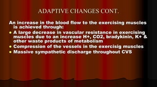 CVS 6 ADAPTIVE CHANGES DURING EXERCISE.ppt