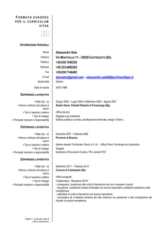 Best curriculum vitae format image