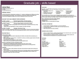 Graduate job – skills based
 