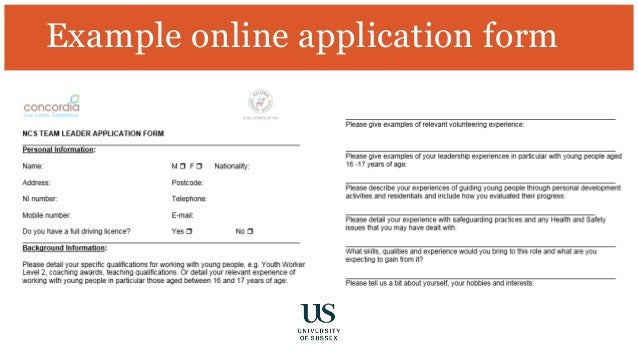 cvs and applications for summer jobs