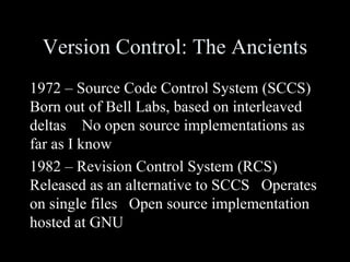 Version control System | PPT image.
