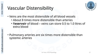 Quite Distensible Cardiovascular Physiology: Hemodynamics, Blood Flow & Pressure ...