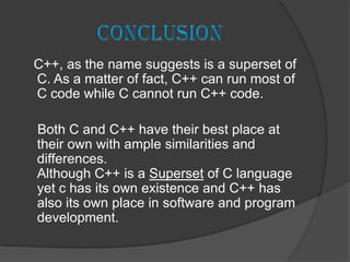 C vs c++ | PPTX