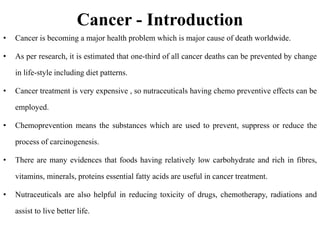 Nutaceuticsls herbal drug technology CVS, cancer.pptx