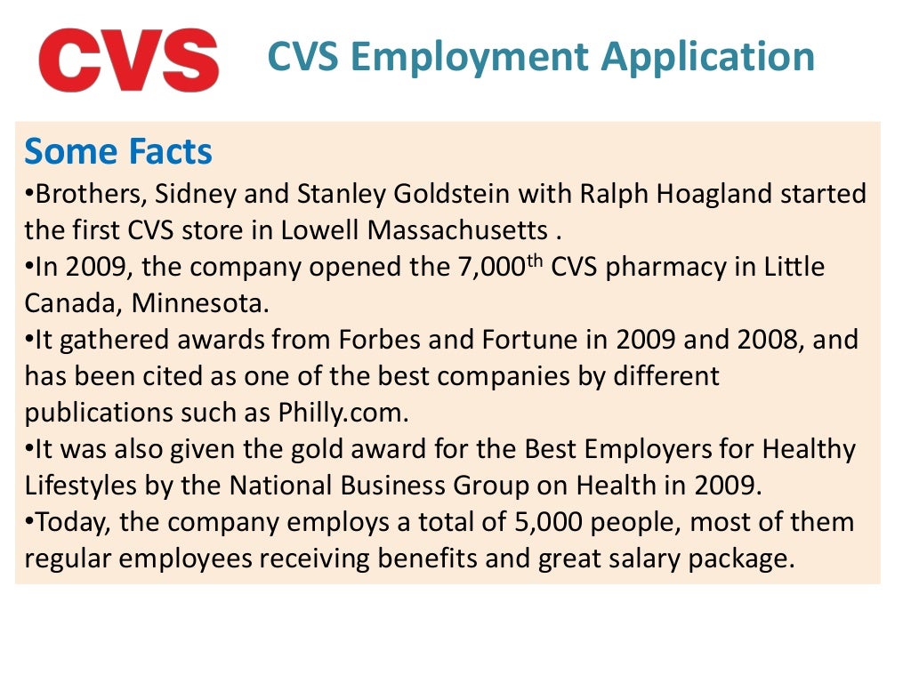 Cvs employment application