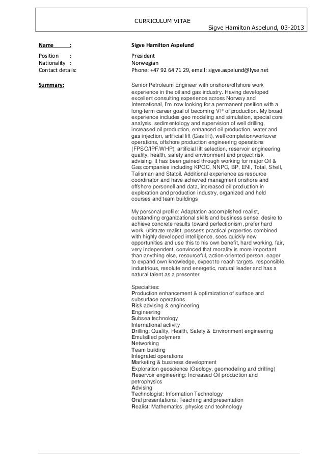 President of construction company resume image