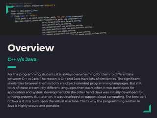 C++ vs Java: Which one is the best? | PPT