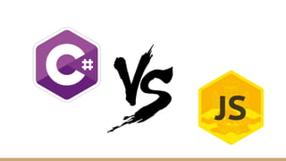 "C# vs JS" by Maxim Goncharuk | PPT image.