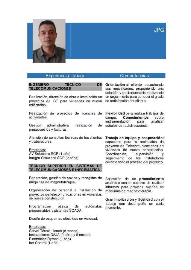 Curriculum vitae telecomunicaciones 05 picture