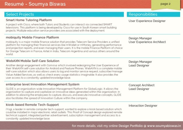 interaction designer resumes