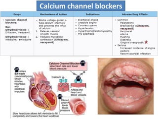 Calcium channel blockers
 