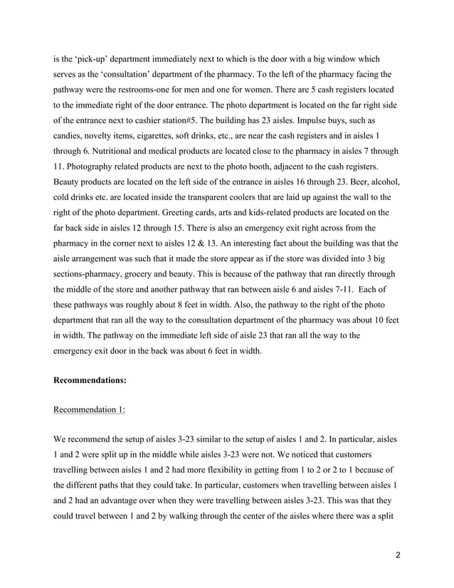 Final Report-CVS Pharmacy | PDF