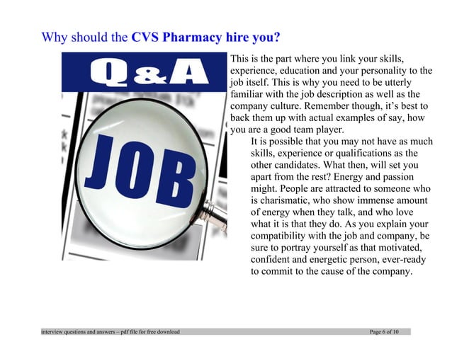 Cvs Pharmacy Interview Questions And Answers Cvs Pharmacy Interview Questions And Answers