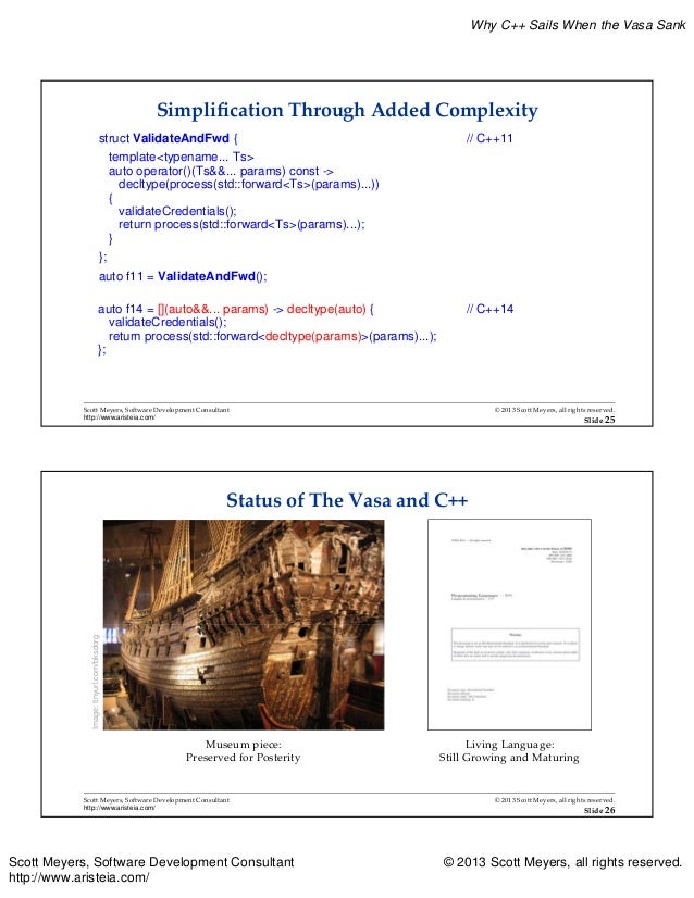 Scott Meyers — Why C++ Sails When the Vasa Sank