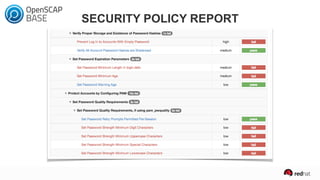 SECURITY POLICY REPORT
 