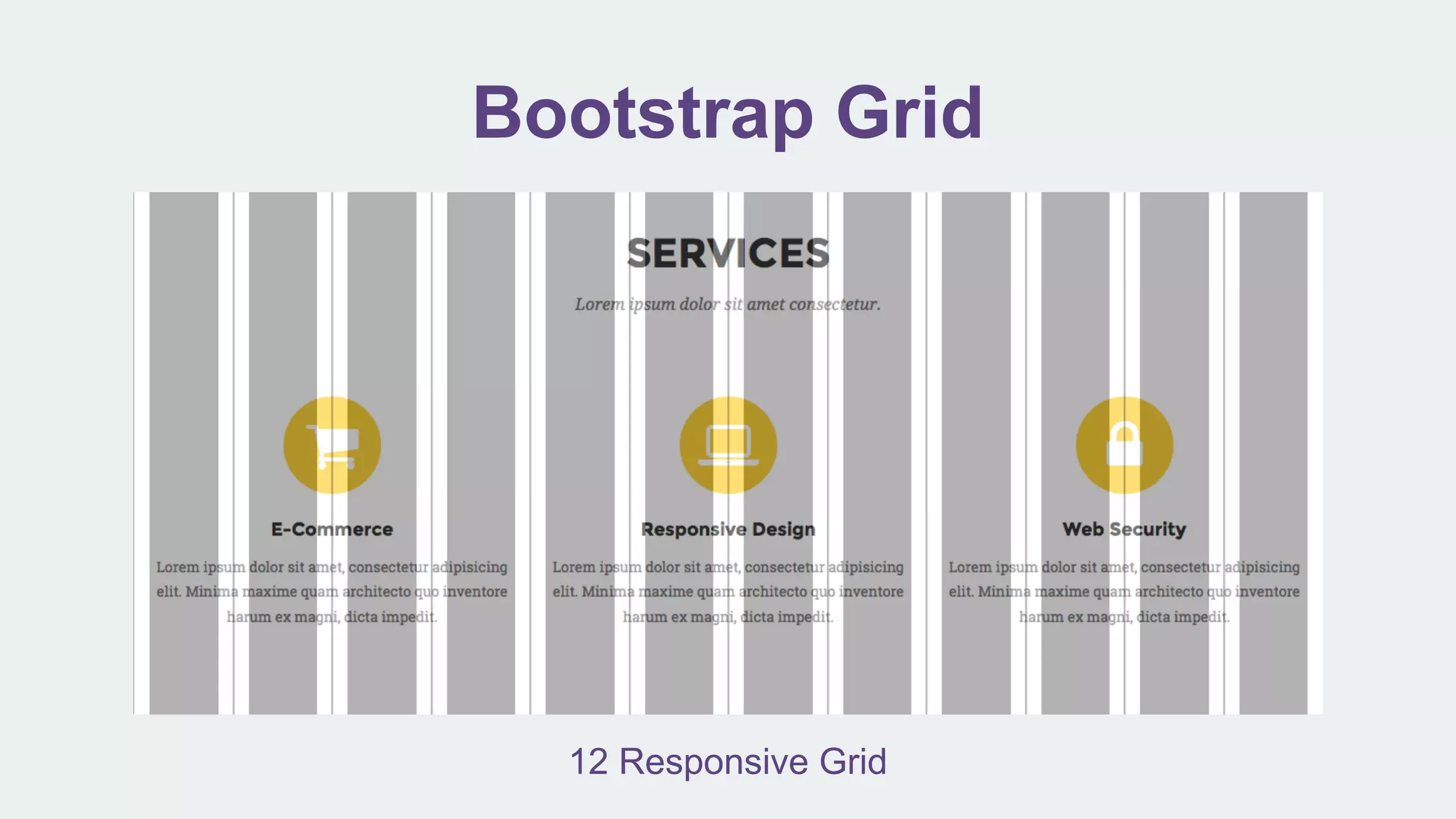 Bootstrap Grid
12 Responsive Grid
 