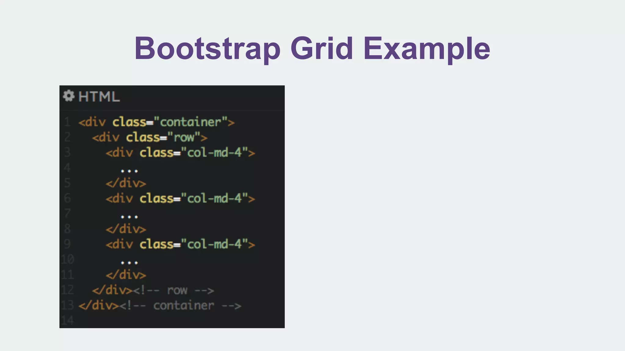 Bootstrap Grid Example
 