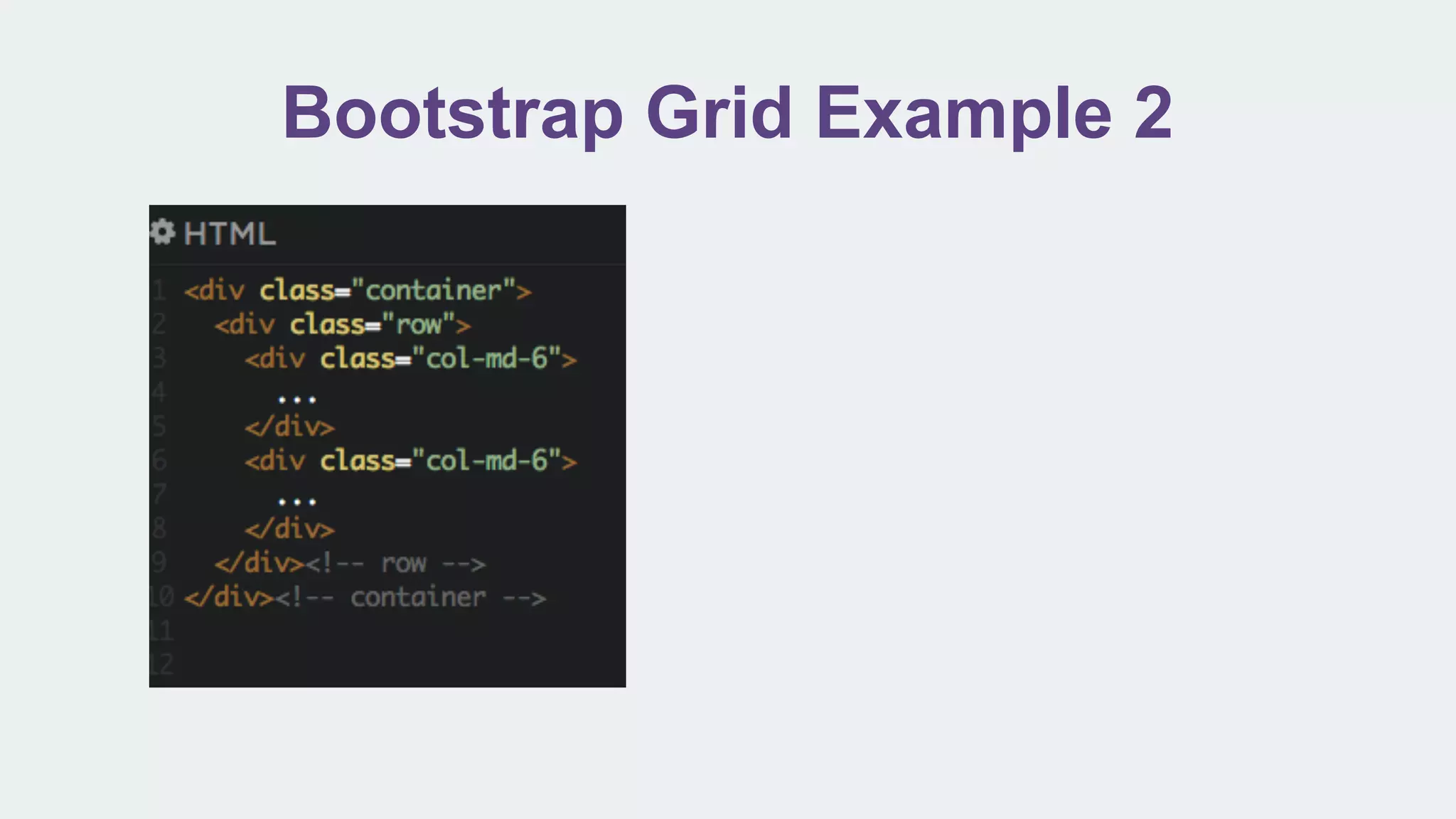Bootstrap Grid Example 2
 