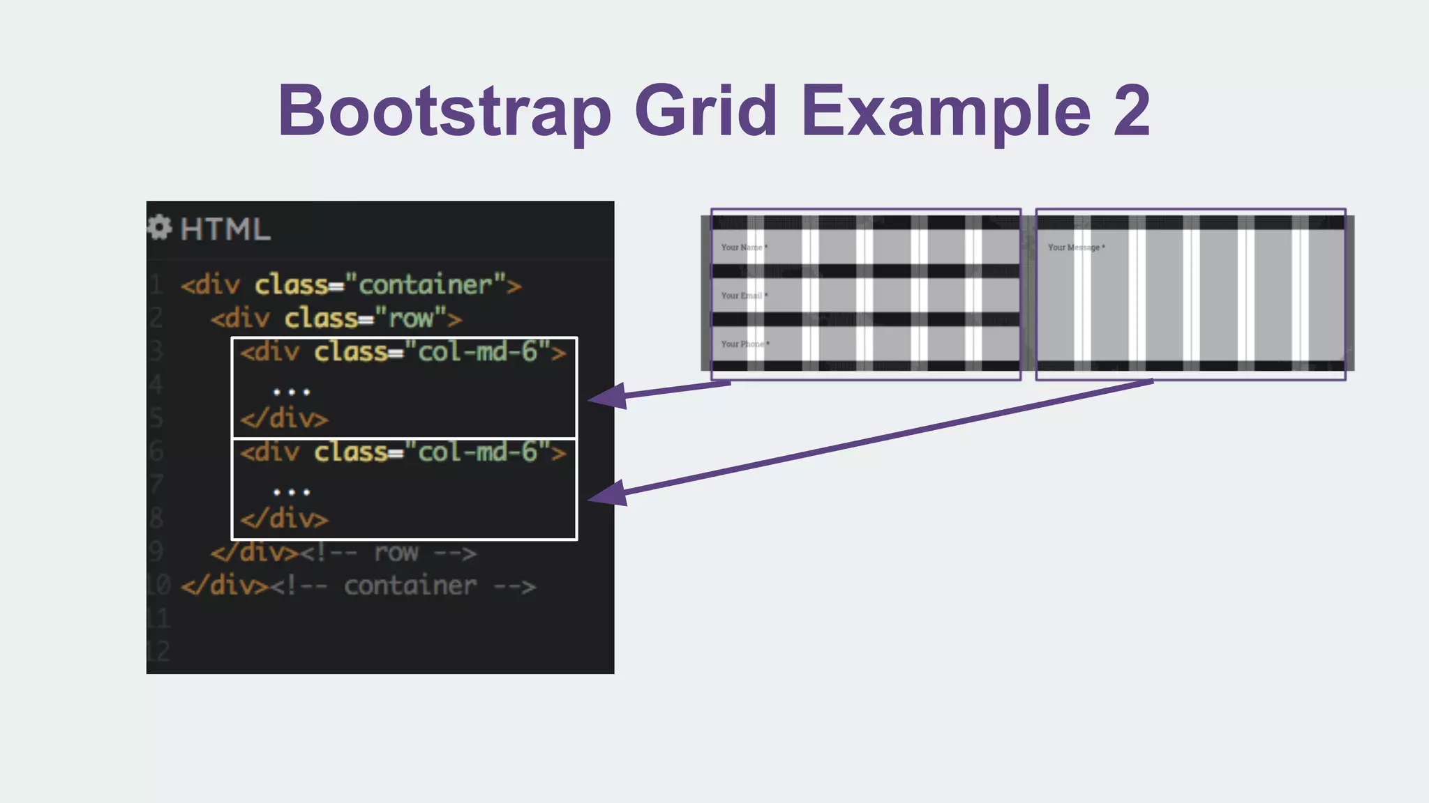 Bootstrap Grid Example 2
 