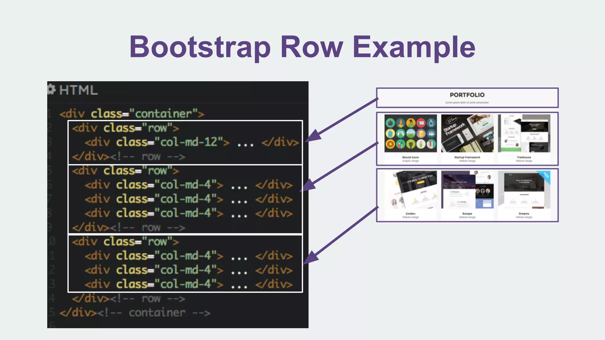 Bootstrap Row Example
 