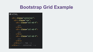 Bootstrap Grid Example
 