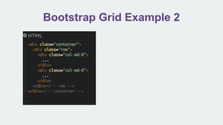 Bootstrap Grid Example 2
 