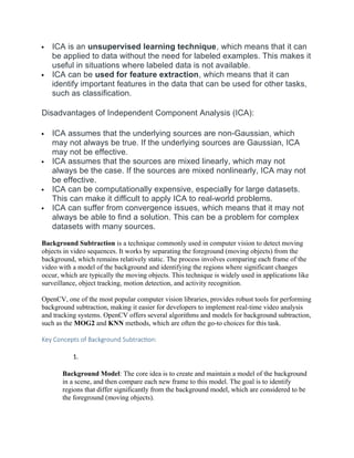 COMPUTER VISION UNIT 4 BSC CS WITH AI MADRAS UNIVERSITY | DOCX