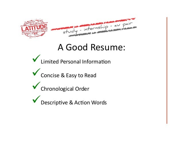 how to write a good resume for a job