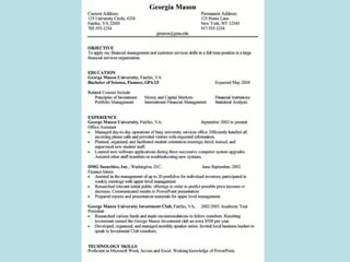 Cv writing | PPT