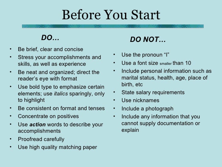 cv writing can you use i in a resume