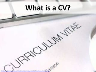 What is a CV?




http://www.job-centre-vacancies.co.uk/wordpress/wp-content/uploads/2012/05/curriculum-vitae-647x246.jpg
 